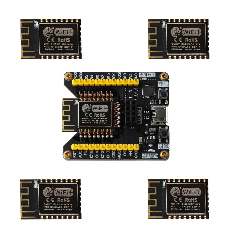 ESP8266 кодовая горелка + ESP F беспроводной Wifi модуль совместим с 12e/ESP 12f/SRRC/CE|Детали и