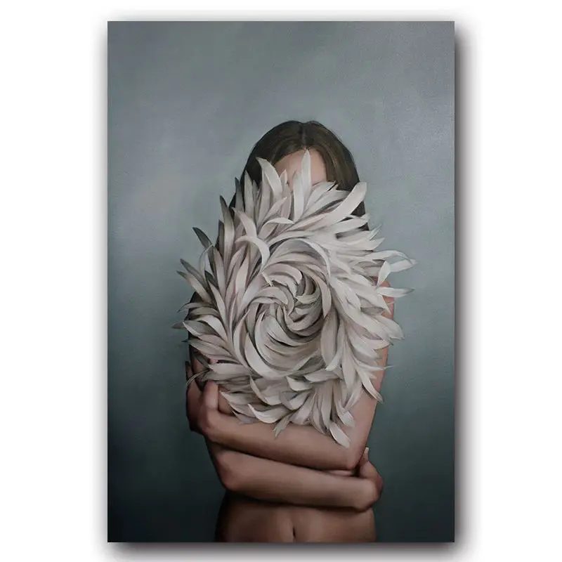 Абстрактный Цветочный Аватар для девочек Картина на холсте настенная живопись