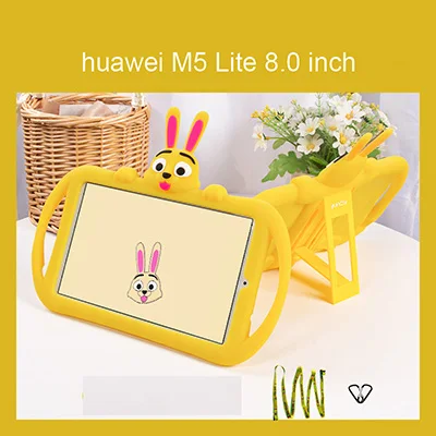 y for M5 Lite8.0 Детский чехол для huawei MediaPad M5 10 10,8 8,0 дюймов силиконовый резиновый чехол для планшета для huawei M5 Lite 10,1 8,4 чехол - Color: y for M5 Lite8.0