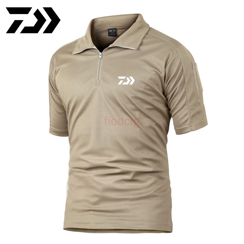 

Daiwa Sun Protection Fishing Shirt Clothes Summer Fishing T Shirt Army Breathable Anti-Mosquito Outdoor Camping Travel Jersey