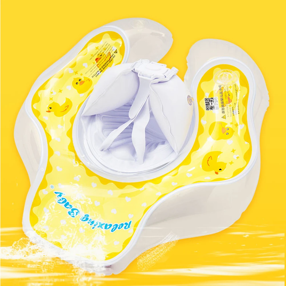 

Children's Inflatable Swimming Ring Lying Loop Buckle Trouser Pocket Cartoon Non-slip Double Airbag Swimming Ring