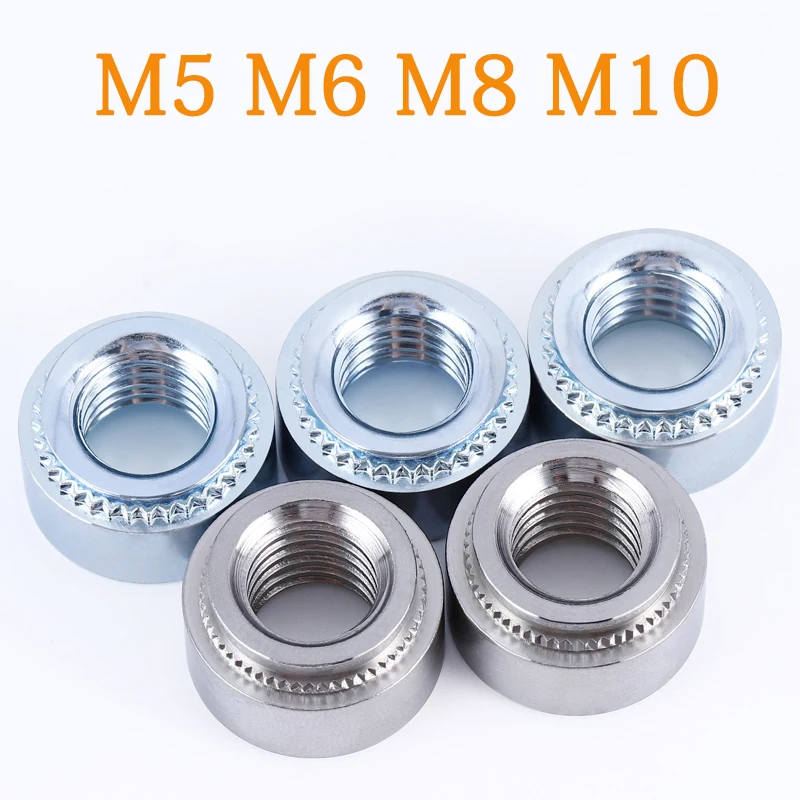 

10-20pcs Self Clinching Nut Self Clinching Nut 304 Stainless Steel Galvanized Swage Nut M5 M6M8 Plug Nut Machine Tool Fasteners