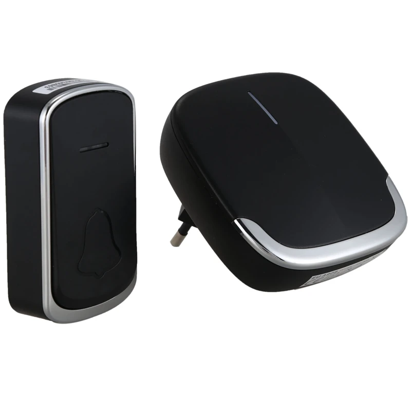 

Wireless Doorbell Dc Battery-Operated 300M Remote 36 Chimes 4 Volume Home Cordless Bell(Eu Plug)