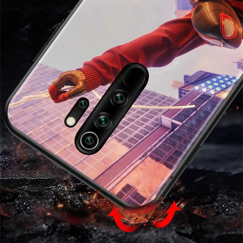 

Super Hero Marvel Avengers Spider-Man For Xiaomi Redmi 9A 9C 9 Prime GO 8A 7A 6A 5A 4X S2 Pro Plus TPU Silicone Black Phone Case
