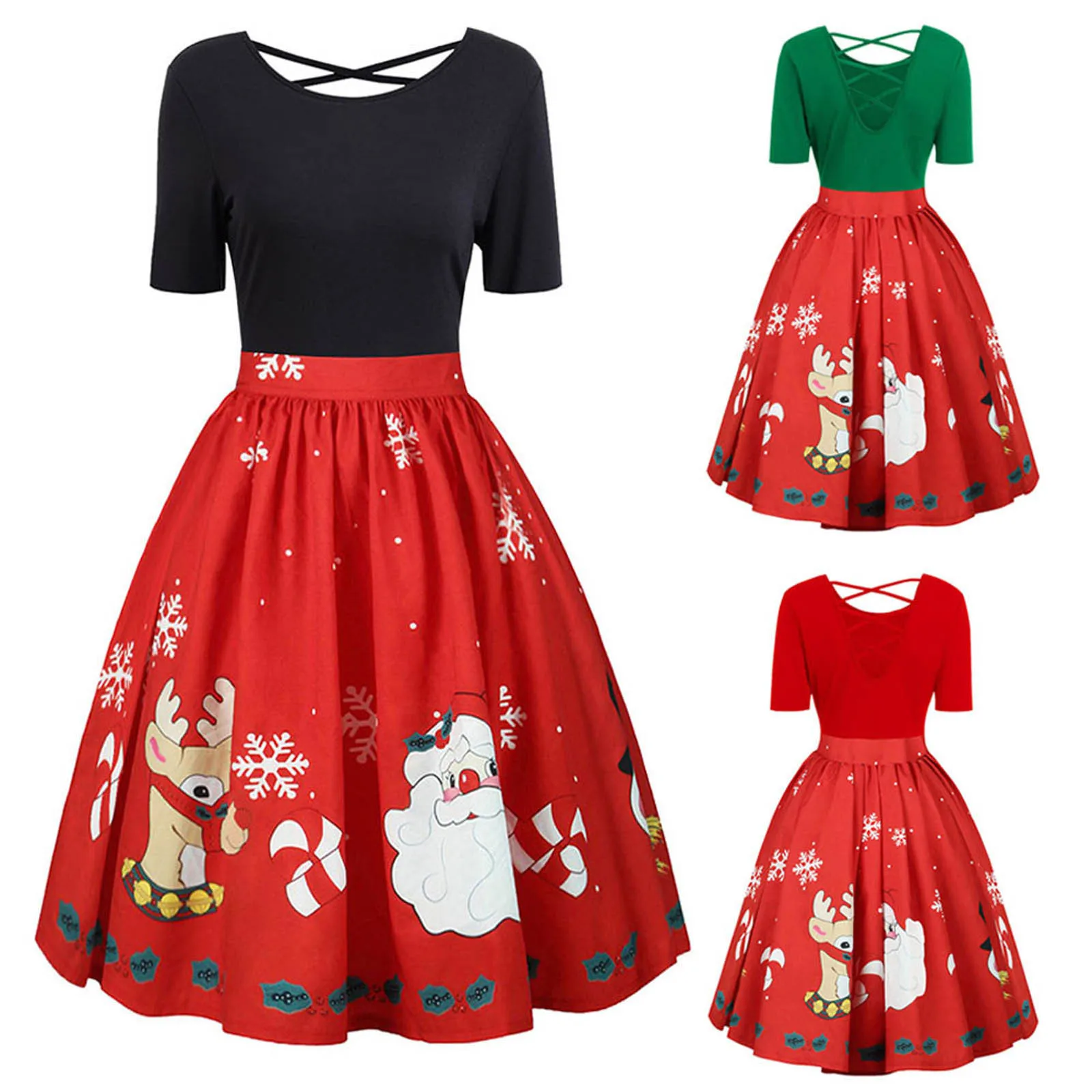 Женские вечерние платья с высокой талией винтажные принтом для девочек новинка