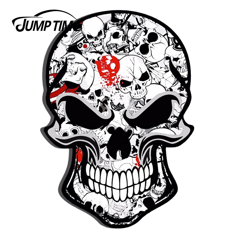 JumpTime 13 см X 8 5 Стикеры s Череп JDM бомба Авто Мото автомобильный велосипедный