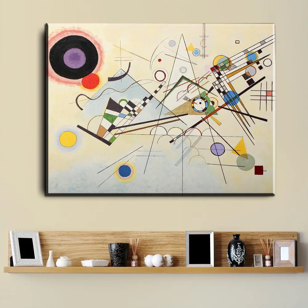 Wassily Kandinsky масляная живопись классическое искусство настенный плакат и наклейка