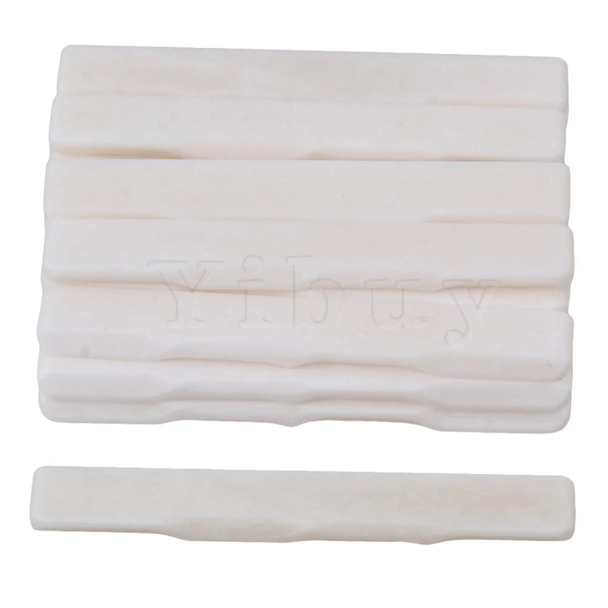 

10PCS Ukulele Guitar Bridge Saddle Set for Ukulele Replacement Parts
