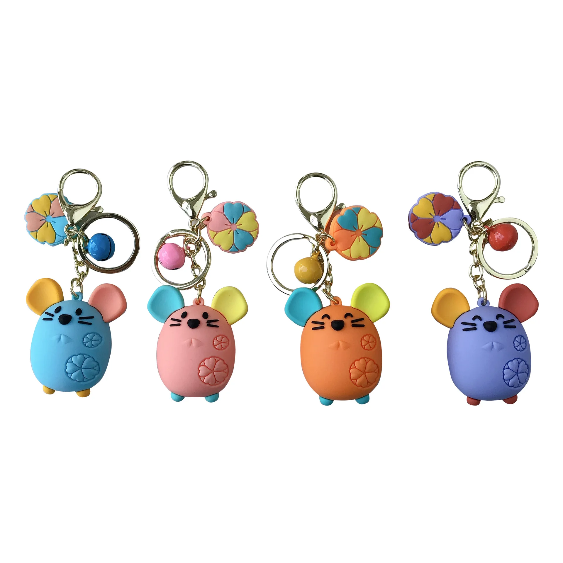 

Creative Cute Mouse Keychains Healing Lovely Mouse Car Key Chain Girl Bag Pendant Keyring Gifts Student Lovers Gift