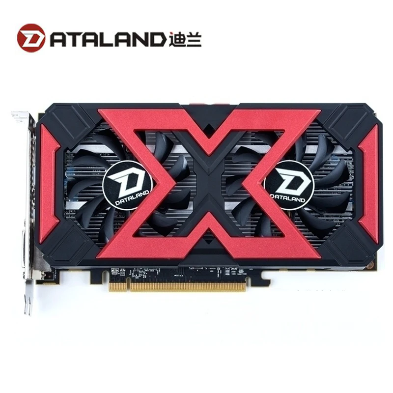 DATALAND RX560D 4GB Video Cards GPU For AMD Radeon RX 560 4GB RX560 D Graphics Card 7000MHz HDMI Computer Game 4096×2160 Used