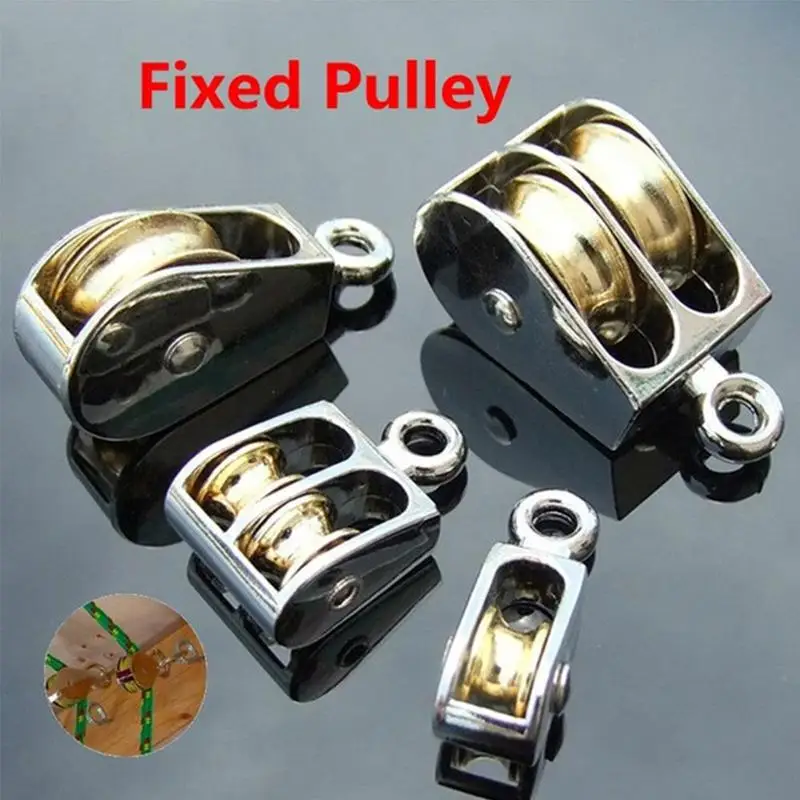 

Single and Double Fixed Pulley Fine Metal Fixed Pulley Pulley Moving Pulley Metal Alloy Miniature Zinc Pulley Sheave Fixed F7K0