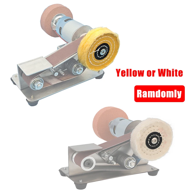 Mini Electric Belt Sander DIY Polishing Grinding Machine Cutter Edges Sharpener Multifunctional Grinder 10PCS Abrasive | Инструменты