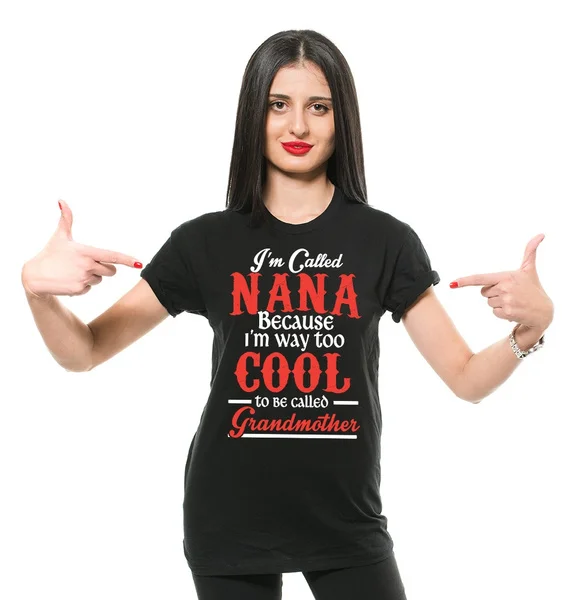 

Nana футболки забавные бабушки цепочки на день рождения Подарочная футболка