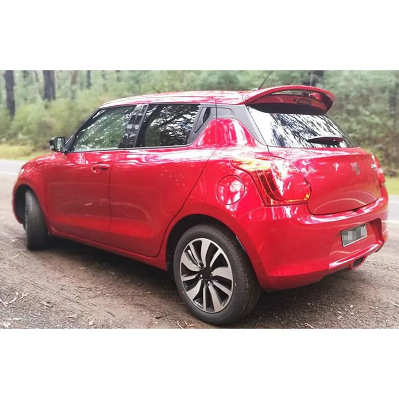 Высококачественный черный белый Праймер Неокрашенный ABS задний спойлер на крыше