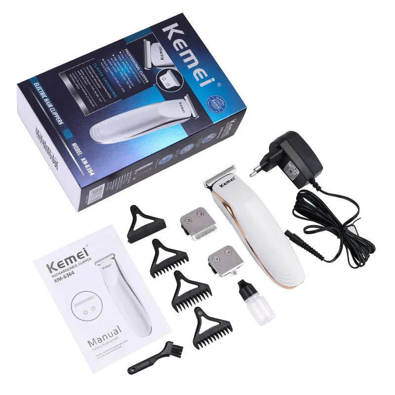 

Kemei Portable Rechargeable Hair Clipper Electric Cordless Mini Hair Beard Trimmer Pro Hair Cutting Machine for Men Fast Charge