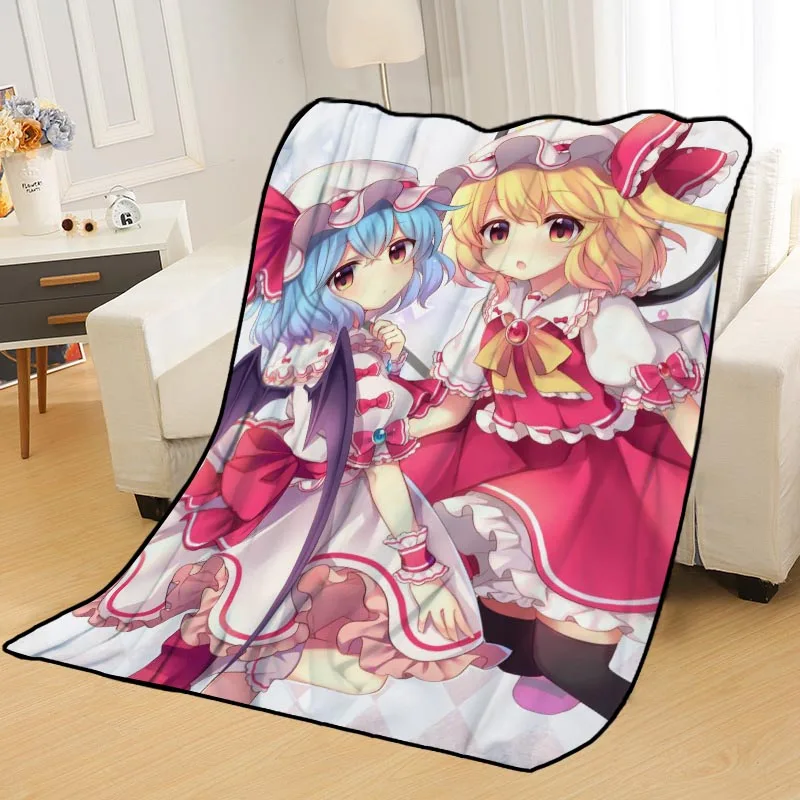 ?? カスタム東方プロジェクト毛布ベッドスローブランケットソフトブランケット夏毛布アニメ毛布旅行毛布