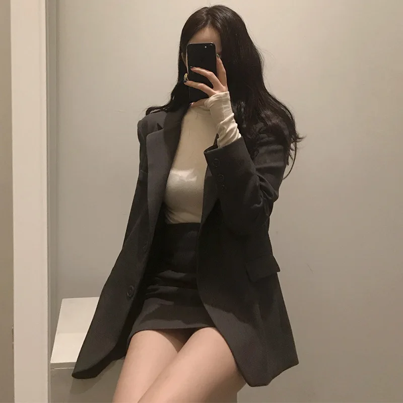 Женский Осенний однотонный Блейзер 2019 | Женская одежда