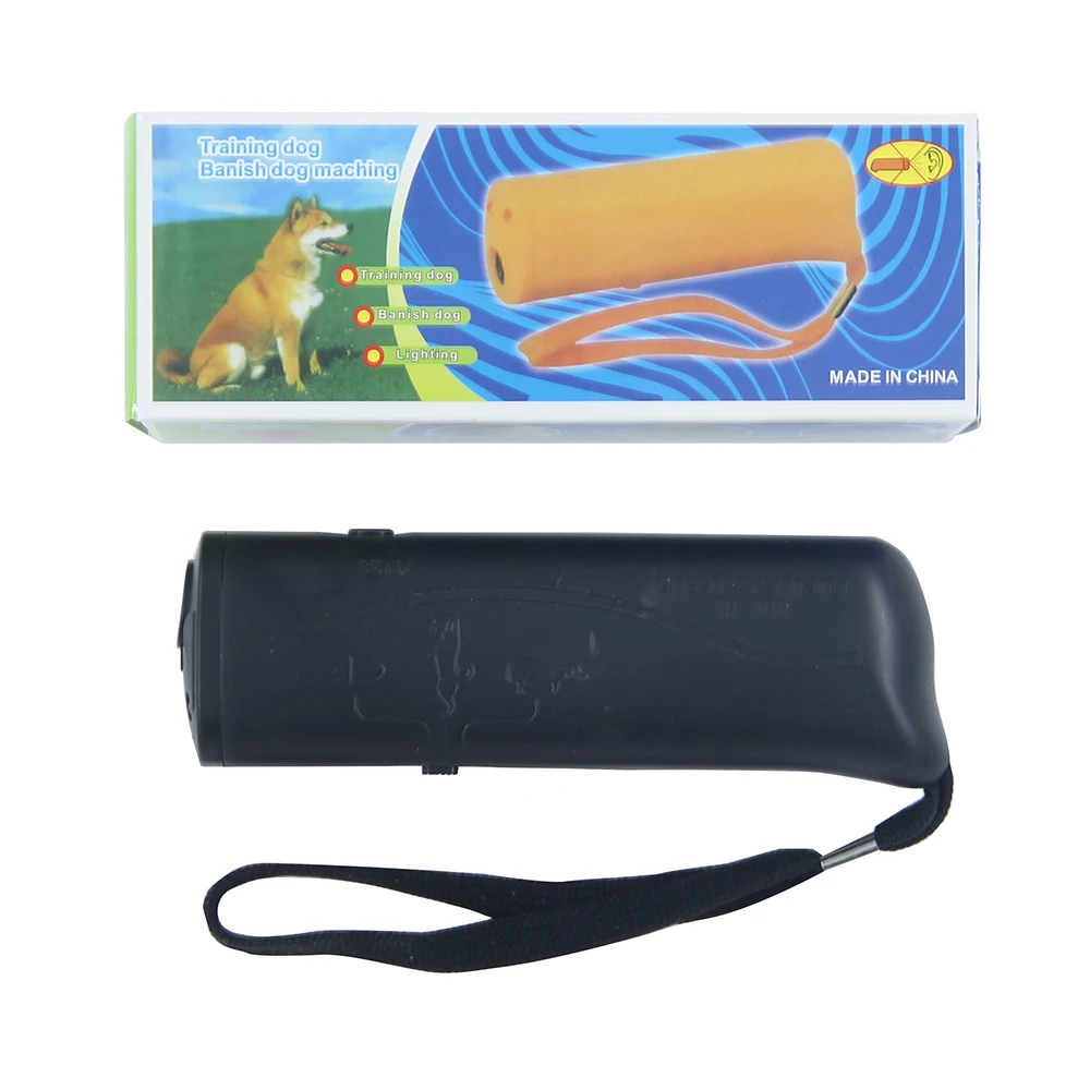 

Handheld 3 in 1 Anti Barking Ultrasonic Pet Dog Repeller Anti Barking Stop Bark Control Training Device Trainer Tool Supplies