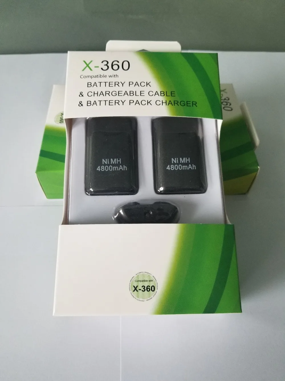 3 в 1 2 аккумулятора 4800 мАч + USB кабель для зарядного устройства Xbox 360