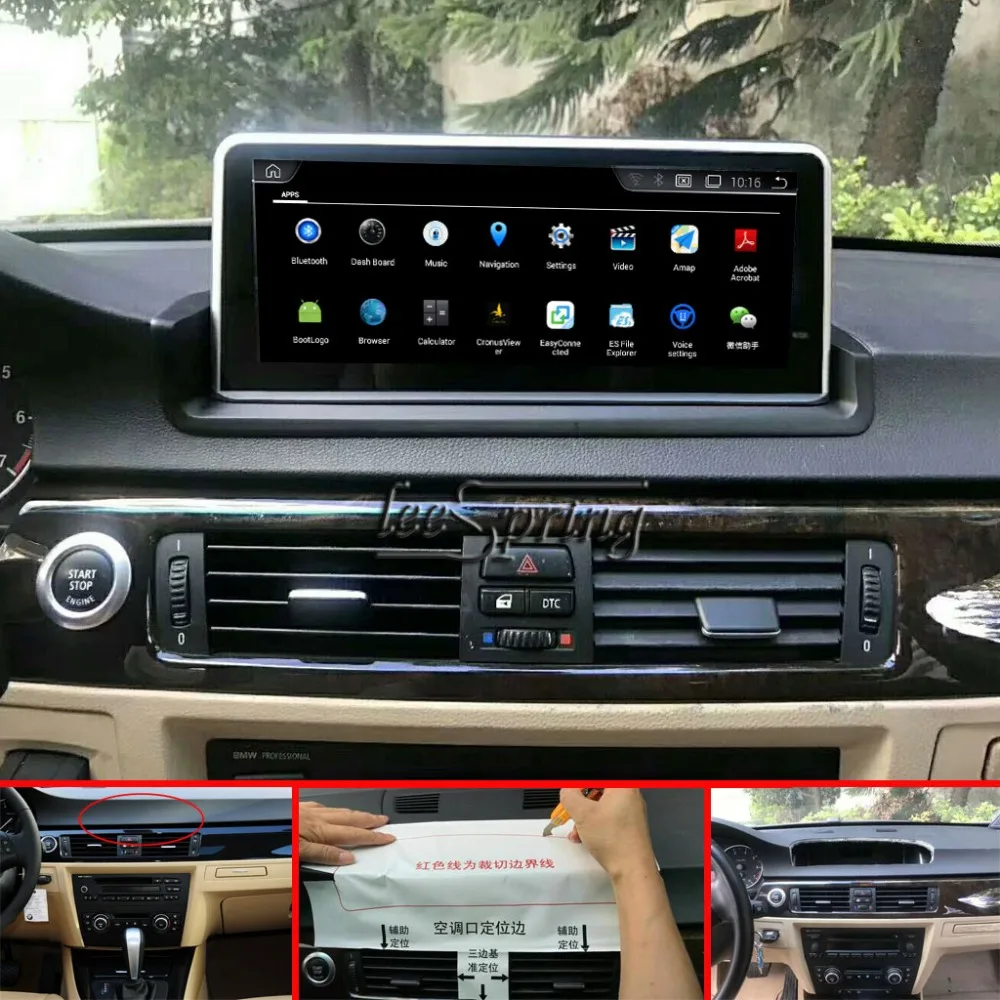 10 25 дюймовый IPS экран Android 8 1 Автомобильный GPS навигатор для BMW 3 серии E90 E91 E92 E93 (2005
