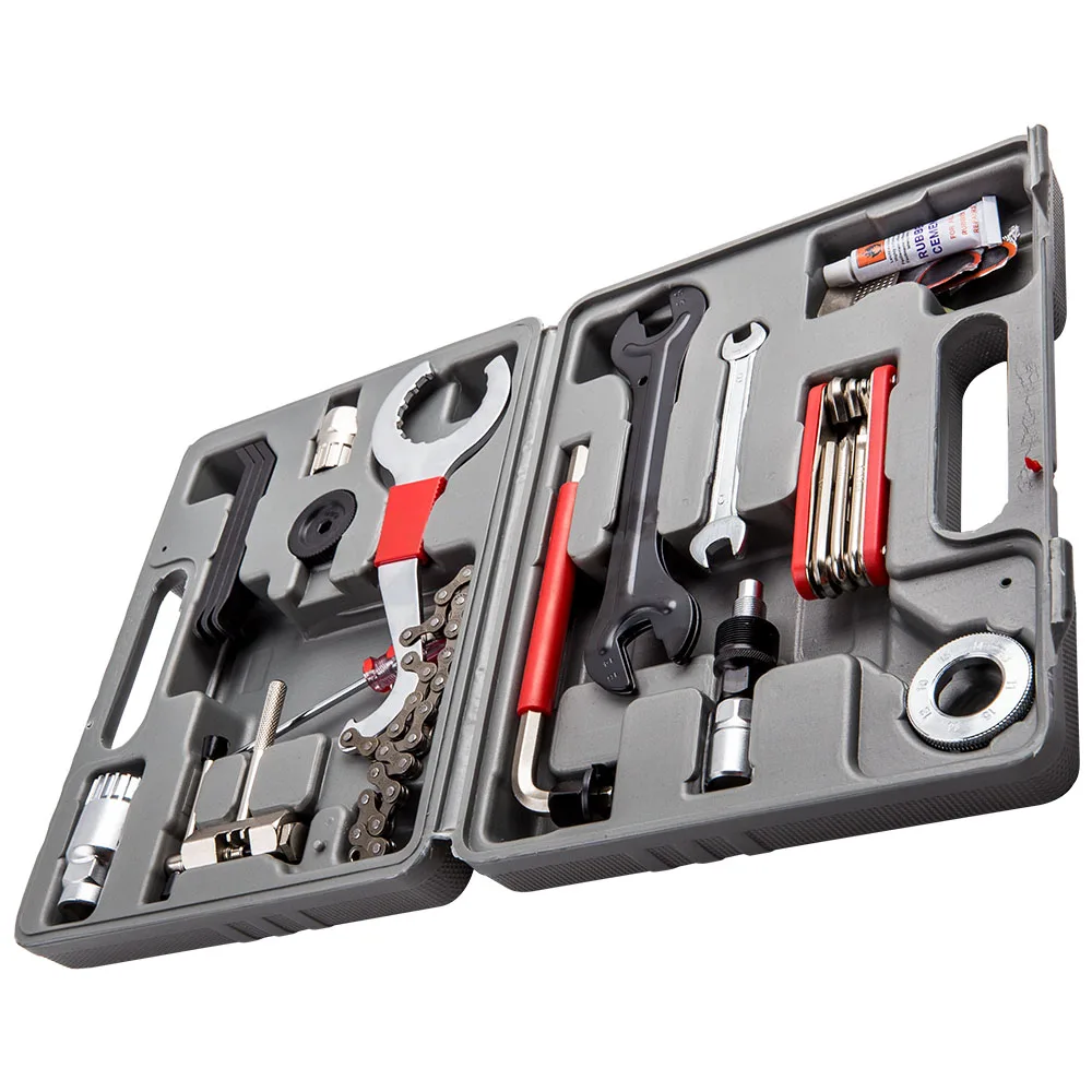 

25x Universal Bicycle Bike Repair Home Mechanic Hub Spanner Folding Tool Kit Dropshipping