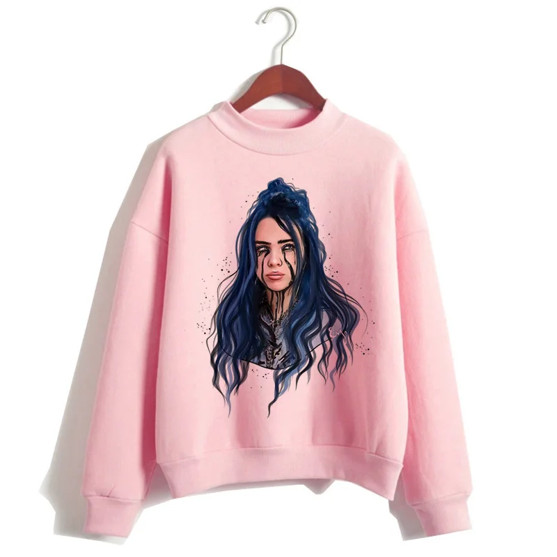 Billie Eilish, худи, женская одежда, толстовка, Корейская, 90 s, с капюшоном, Harajuku, с принтом, толстовки, уличная, топ, повседневная, ulzzang, капюшон