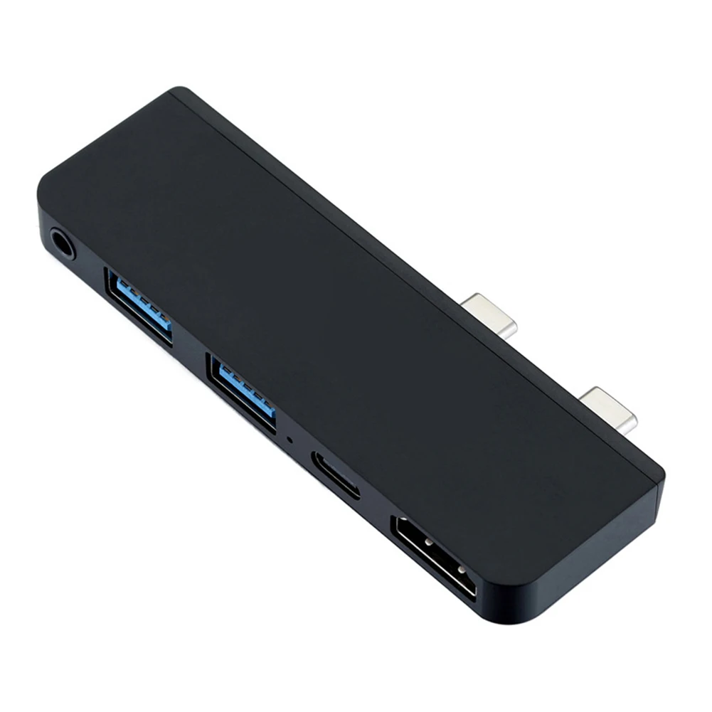 

Small Dual USB 3.1 Type-C HUB Audio Adapter Office 2 USB 3.0 HDMI-compatible USB-C Caring Computer Supplies for Surface PRO X