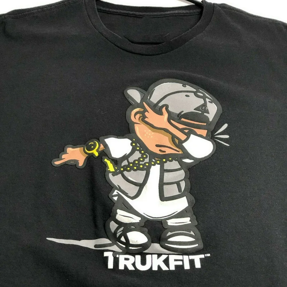 Trukfit Мужская футболка с коротким рукавом Xl круглым вырезом и логотипом The Dab
