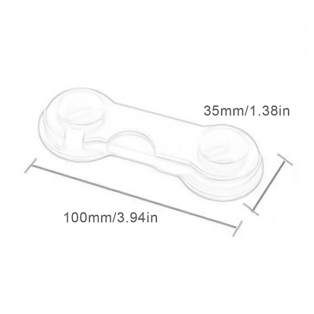 

Child Safety Lock Folio Lock Anti-Pinch Children'S Products Right Angle Lock Bear Lock One Touch Operation 10 Pcs