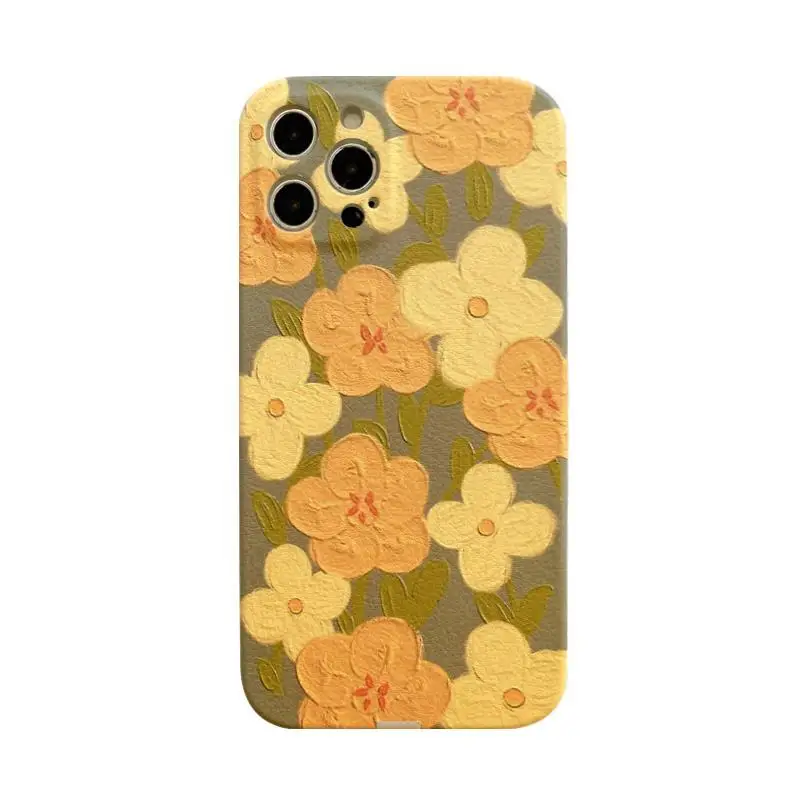 

Literary Youhua Personalized Phone Case For iPhone 11 12 mini Pro Max XS X XR 7 8 6 6S Plus SE All-inclusive Drop Resistance