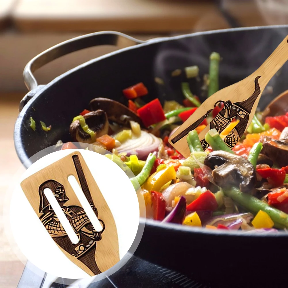 Лопатки деревянные бамбуковые для Хэллоуина 5 шт.|Украшения своими руками