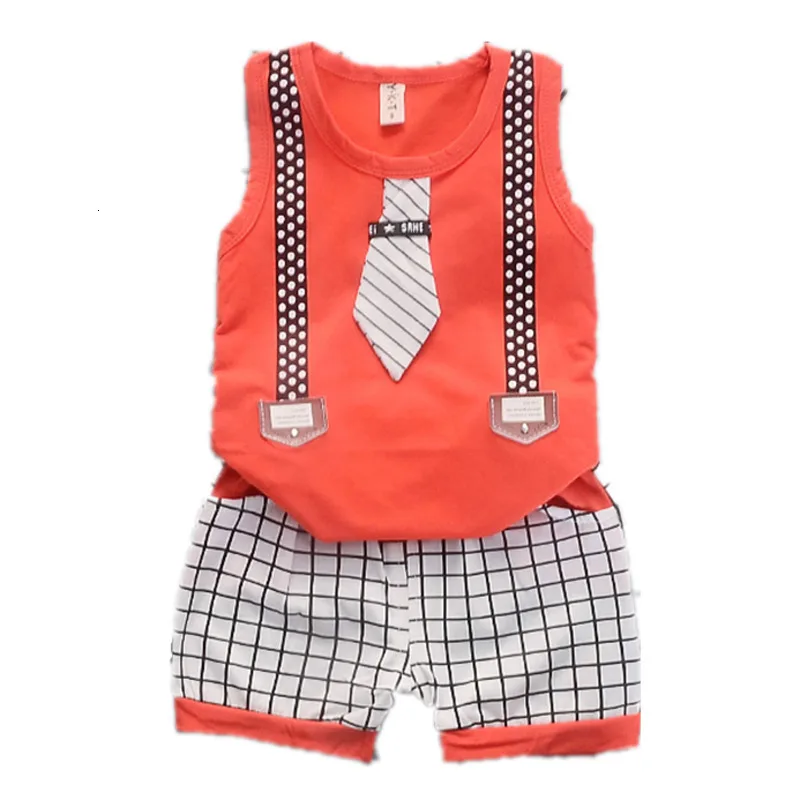 Летняя детская повседневная одежда костюм для маленьких мальчиков и девочек