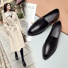 Кожаные балетки LIYYV, повседневная женская обувь на плоской подошве, Корейская обувь, женская обувь с острым носком, женские каблуки под платье на каблуке, ПУ, 89 км