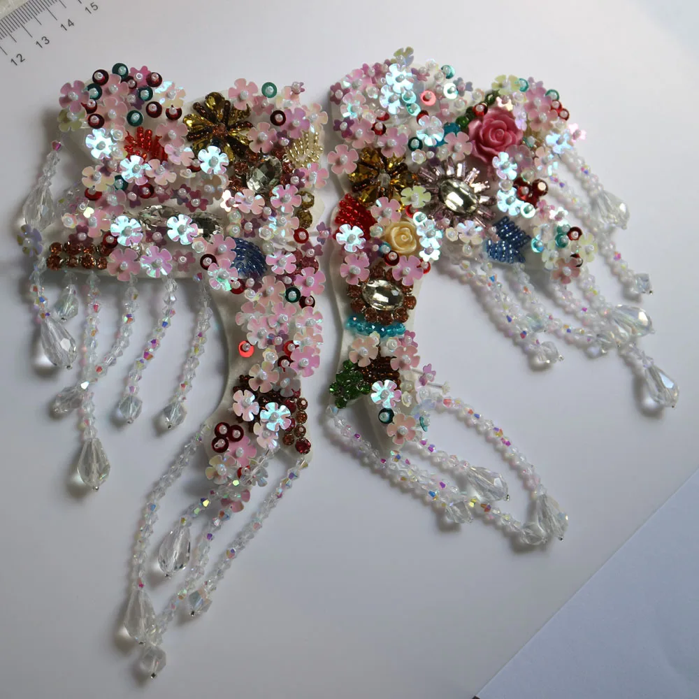 2 шт./компл. роскошные стразы ручной работы нашивки для одежды сделай сам