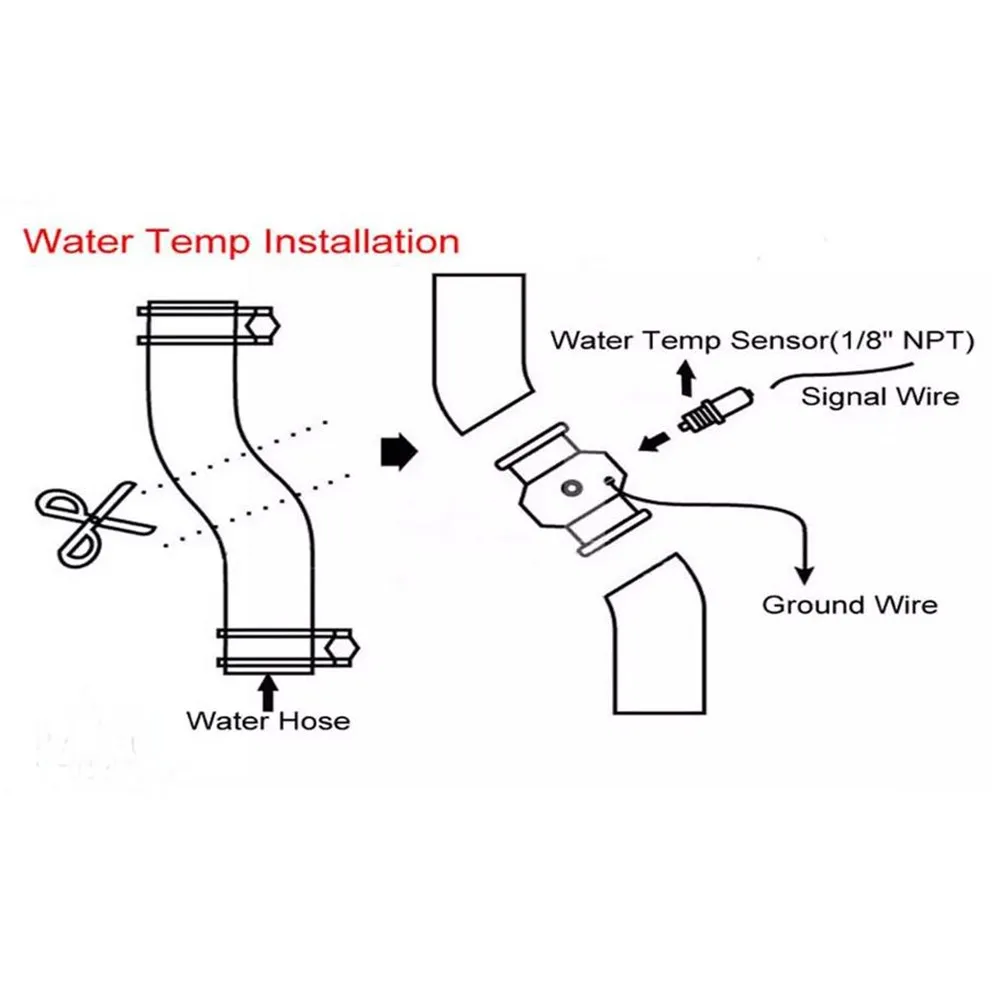 

Radiator Water Temperature Adapter Tool Accessories Adapter Gauge Hose