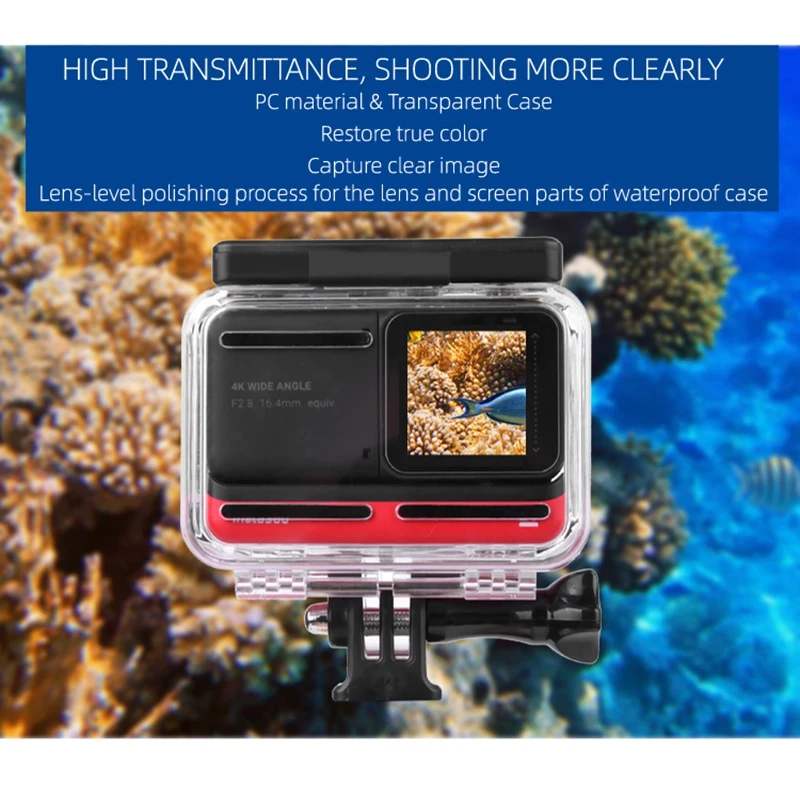 60 м чехол для дайвинга Insta 360 ONE R 4K водонепроницаемый аксессуар корпуса |