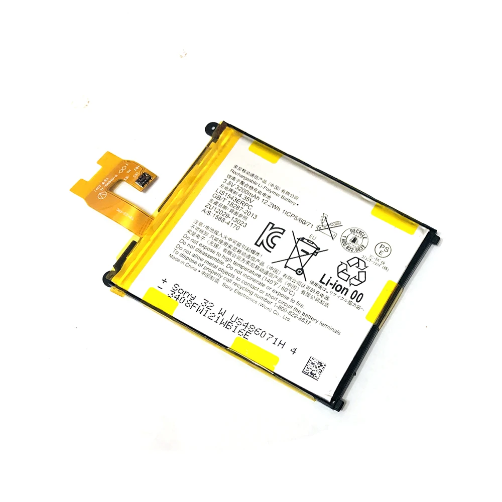 Высококачественная аккумуляторная батарея для SONY Xperia Z2 L50w Sirius SO-03 D6503 D6502 LIS1543ERPC аккумулятор телефона 3200 мАч