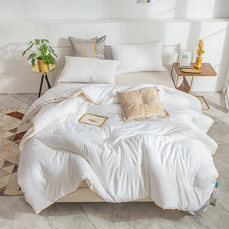 

Покрывала из белкового волокна Chrysalis, стеганое одеяло, Утепленное зимнее одеяло, 100% хлопок, покрывало King queen, двойной размер