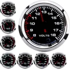 Цифровой 52 мм Датчик соотношения воздушного топлива 12 В светодиодный Тахометр с турбонаддувом для автомобиля температура воды Температура масла Датчик давления масла напряжение