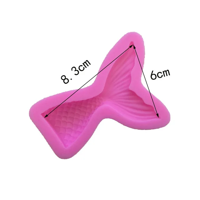 DIY силиконовая форма в виде хвоста русалки помадка для торта инструменты