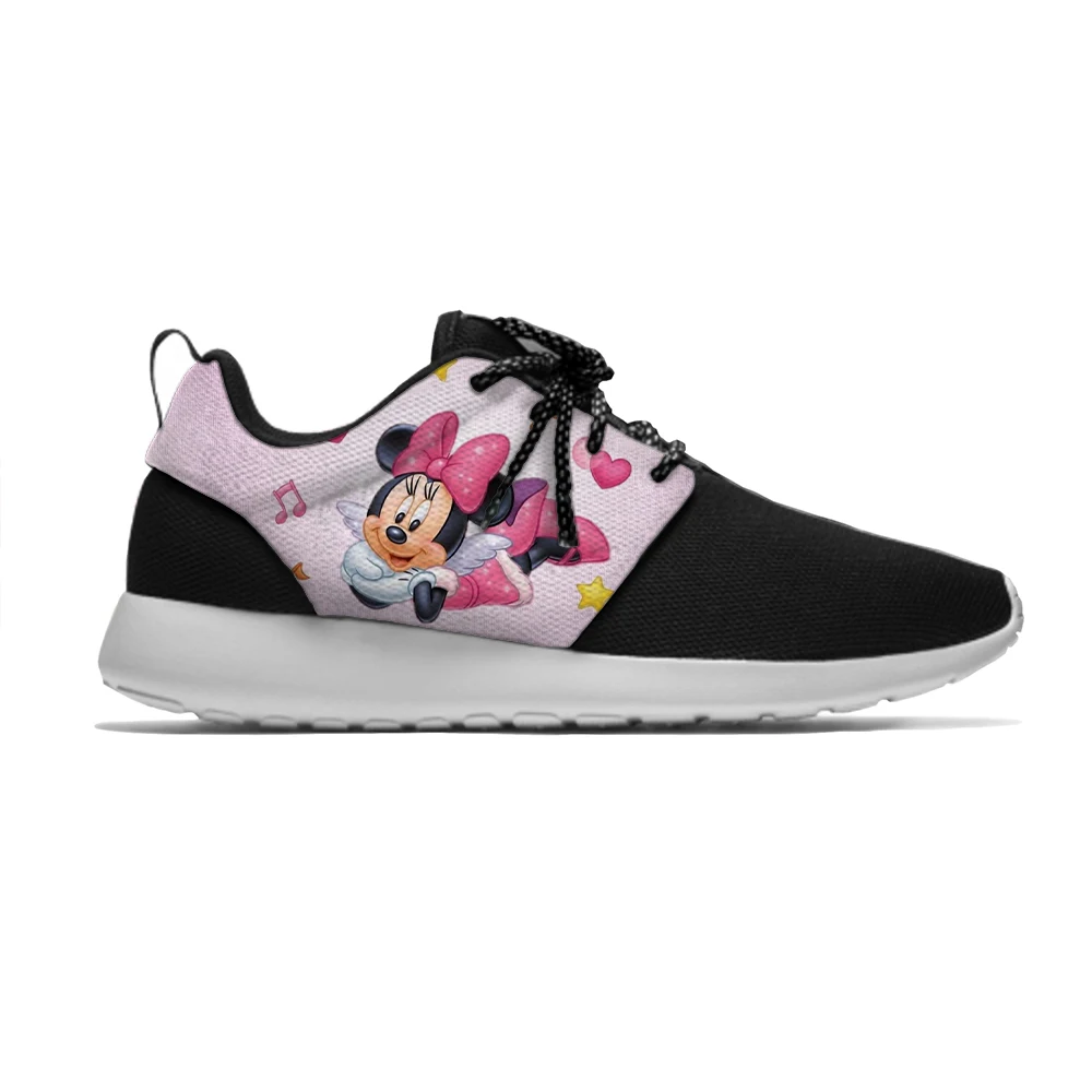 Хит продаж милые детские кроссовки с 3D принтом Минни Маус для мальчиков и девочек