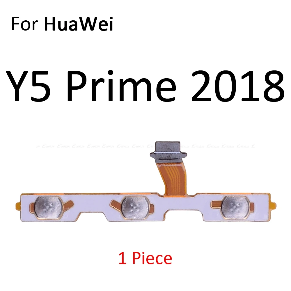 For Y5 Prime 2018 Гибкий ленточный кабель с кнопкой включения и выключения звука для HuaWei Y9 Y7 Y6 Pro Y5 Prime GR5 запчасти - Цвет: For Y5 Prime 2018