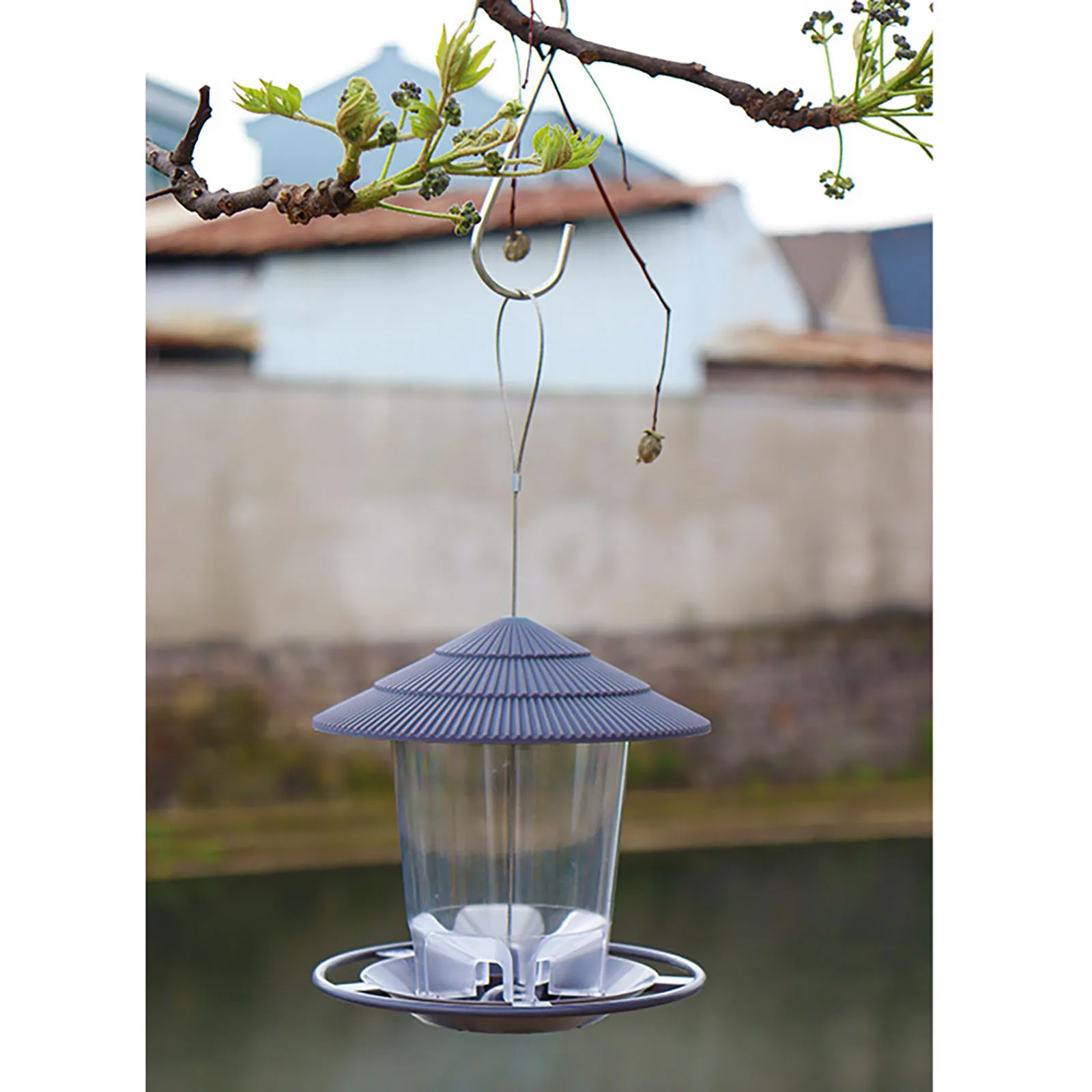 

2021 New Outdoor Automatic Bird Feeder Hanging Bird Feeder Hanging Garden Yard Outside Decoration Bird Food Distributor