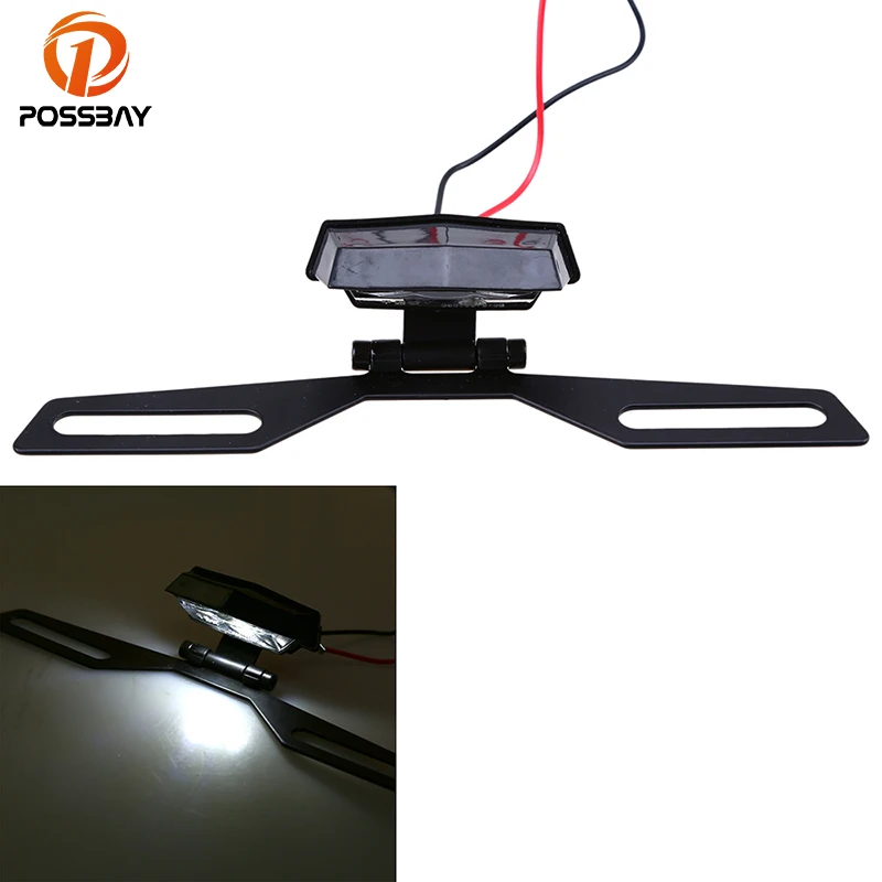 Задний светодиодный фонарь POSSBAY для мотоцикла подсветка номерного знака задний с