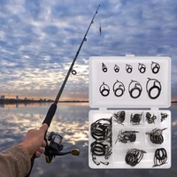45pcsset fishing line ring wear resistant simple operation easily carry fishing guide ring for poles