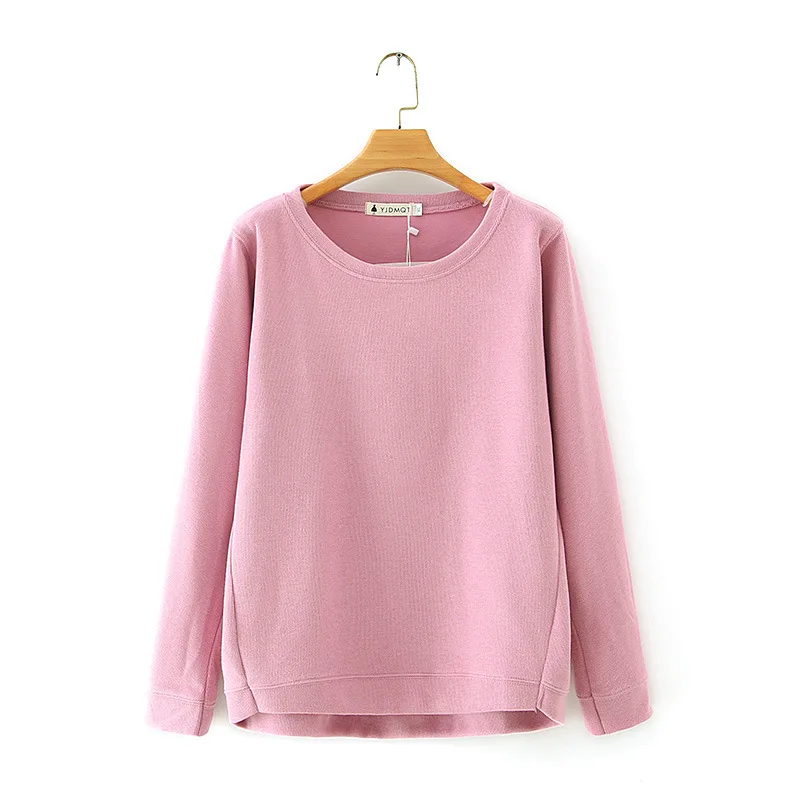 Свитшот женский повседневный однотонный пуловер с капюшоном топ оверсайз черный