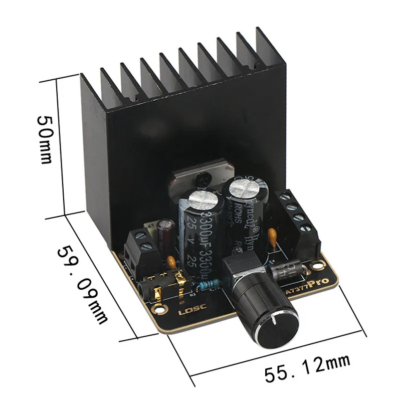 DIY TDA7377 AB Класс 2*35 Вт DC 9 в до 18 двухканальный АУДИО стерео усилитель мощности для