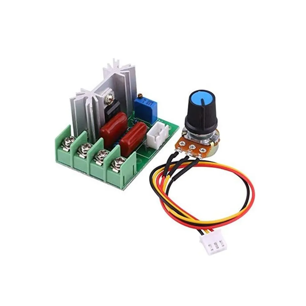 AC 220V SCR Voltage Regulator LED Dimming Dimmers 2000W High Power Motor Speed Controller Governor Module W/ Potentiometer | Обустройство