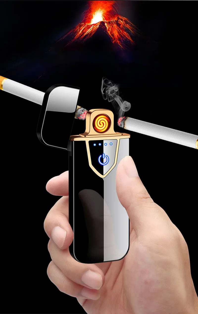 Бизнес стиль электрическая зарядка USB Зажигалка плазменная зажигалка подарок