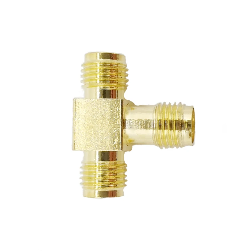 SMA типа Мама к двум мама трехместного T RF коаксиальный соединитель двойной